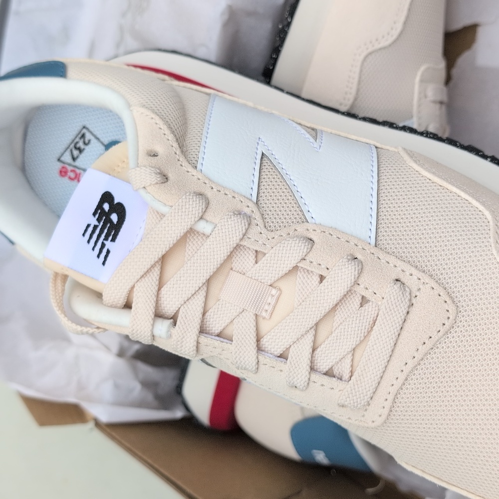 New Balance 237 - Beige White Linen - Men Size 10.5 ( MS237VJ ) - Picture 5 of 8